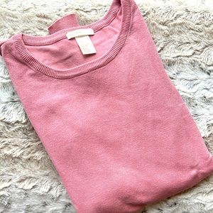 H&M Basics Mauve Pink Sweater